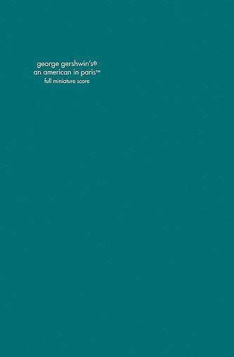 An American in Paris - Orchestral Study Score Book Cover