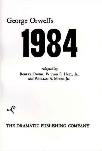 George Orwell's 1984 Book Cover