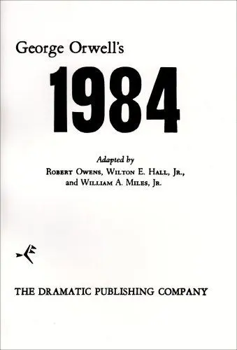 George Orwell's 1984 Book Cover